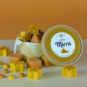 Myrrh Wax Melts, natural soy wax, sweet vegan, scented candle for burner, essential oils, home fragrance