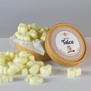 Talcum Wax Melts, natural soy wax, sweet vegan, scented candle for burner, essential oils, home fragrance