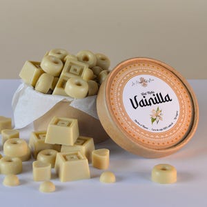 Vanilla Wax Melts, natural soy wax, sweet vegan, scented candle for burner, essential oils, home fragrance