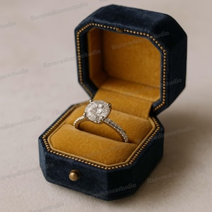 Moissanite 1to4 Round Cut Engagement Ring, Round Solitaire Ring, 14k Solid Gold Ring, Anniversary Gift Ring, Bridal Ring, Personalized Gift