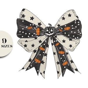 Coquette Halloween Embroidery Design, Ghost Coquette embroidery Halloween Bow Embroidery Design, Machine Embroidery Design, Instant Download