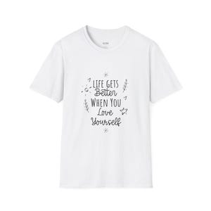 Self-Love Inspirational T-Shirt, Affirmation Tee, Gift for Her, Mental Health Apparel, Casual Wear, Positive Vibes Shirt