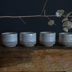 Espresso cup set, 1.7 oz, 50 ml,  set of 4 double espresso mug, coffee cup, cortado, italian coffee, ceramic handmade unique coffee tumbler