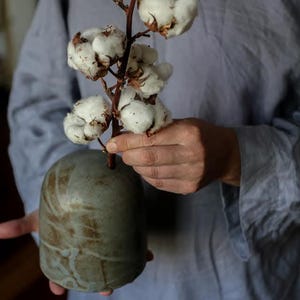 To order, vase, unique vase,ikebana, kenzan,centerpiece, wabisabi, japanese ceramics, wheel thrown, dried flowers