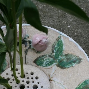 Big vase, ikebana, kenzan, lagre vase, porcelain, unique gift, present, home decor, stoneware, pottery, wabi-sabi,rustic, fruit bowl
