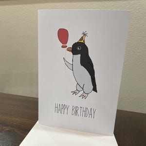 Birthday Card Penguin