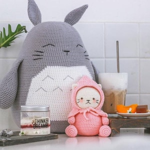 Crochet PDF Pattern My Neighbour Big Forest Spirit in English - Amigurumi Tutorial Easy beginner