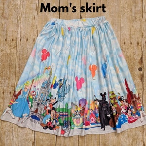 RESTOCKED! Mommy Disney skirt,  Disney world outfit, Mommy and Me matching skirt. Park skirt