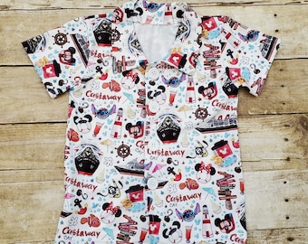 Disney Cruise boy's shirt, Disney world shirt, Cruise Birthday Disney shirt,  Boy's Disney cruise T-shirt,  Button up shirt