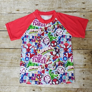 Spidey and his amazing friends shirt,  Birthday Spidey shirt,  Ghost spider shirt.