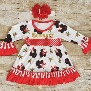 Disney Christmas Dress Mickey Mouse Christmas Dress Christmas