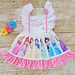 Mini Disney Princesses Dress Etsy