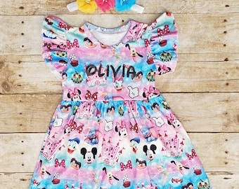 disney birthday dress T11-9 Gorgeous High Quality Girl Princess Party Birthday Dress Shinny –  Outong