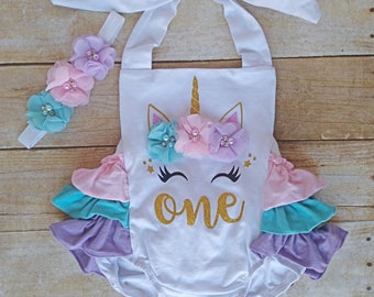 unicorn theme birthday dress