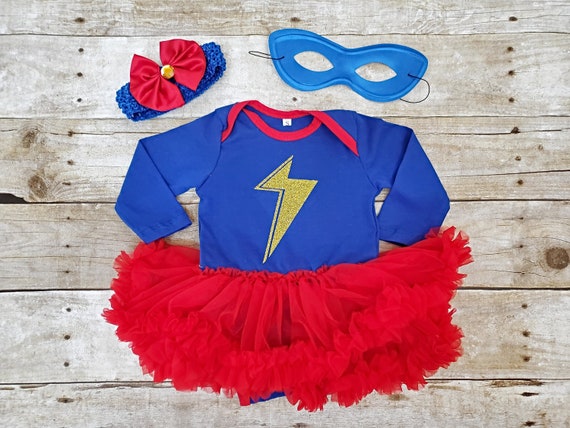 Captain Marvel Girls Dress Costume Captain Marvel Girls Dress Costume
