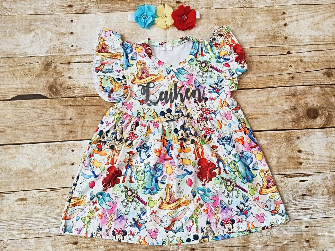 Disney Dress Disney World Dress Birthday Disney Dress Etsy