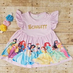 Restocked 4/30 Girl Disney princess dress, , Birthday princess dress,  Disney princess outfit,  princess dress.