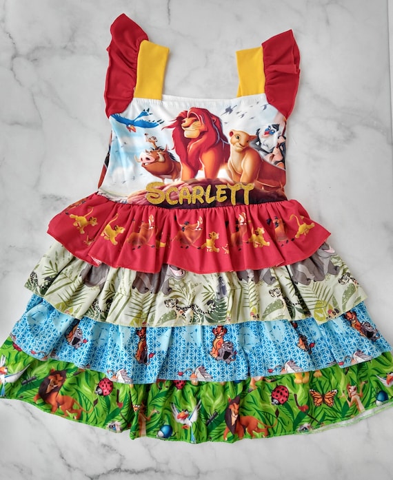 Personalized Lion King twirl dress Disney ruffle dress | Etsy