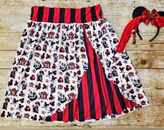 RESTOCKED Mommy Disney pirate skirt, Disney world outfit, Cruise pirate night adult skirt Adult pirate skirt Mom's pirate skirt. Pirate ears