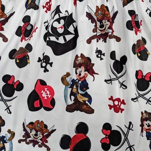 Vestido de niña Disney Pirate, vestido de cumpleaños Mickey Pirate, traje de niña Disney Pirate, vestido de Mouse Pirate imagen 4