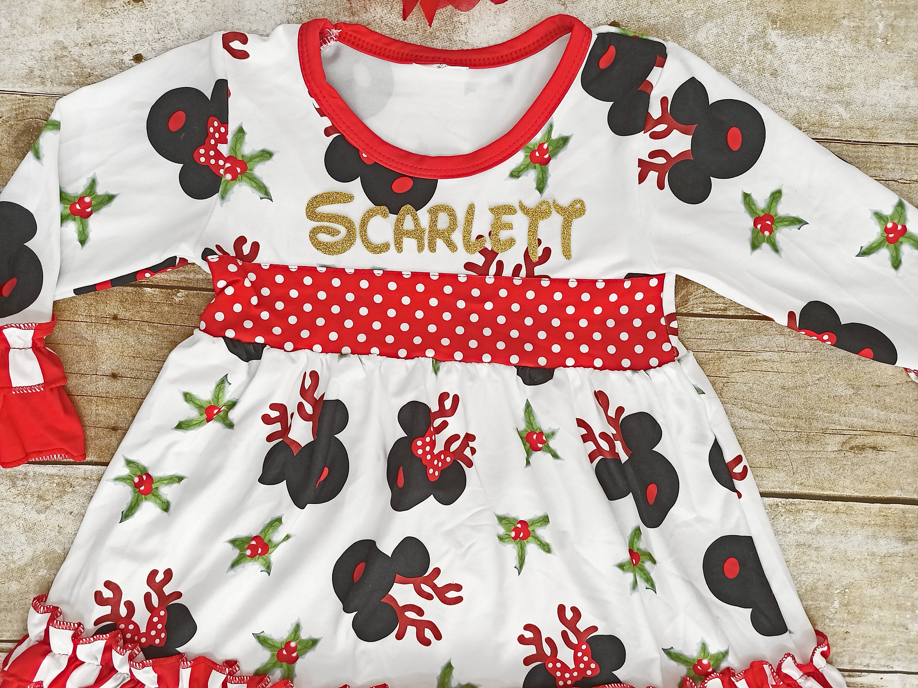 Mickey mouse cheap christmas dress