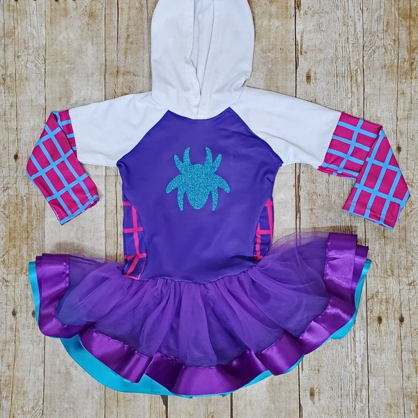 Just Restocked Ghost spider dress, Spidey and his amazing friends outfit, Spider girl Superhero Halloween costume. Ghostspider costume