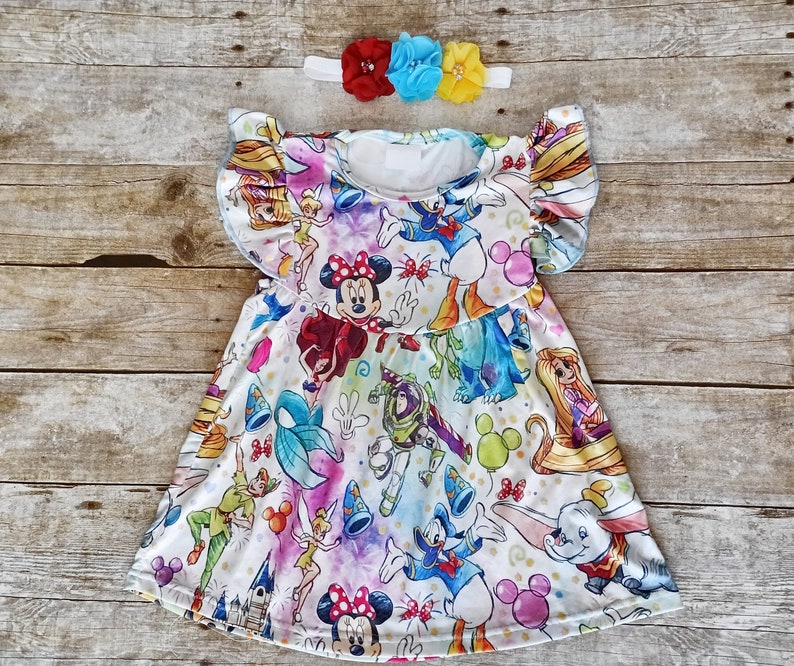 Disney Dress Disney World Dress Birthday Disney Dress Etsy