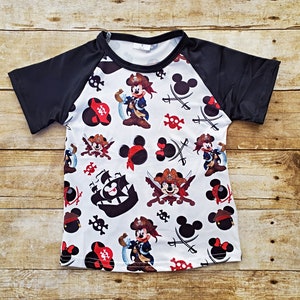 Vestido de niña Disney Pirate, vestido de cumpleaños Mickey Pirate, traje de niña Disney Pirate, vestido de Mouse Pirate imagen 6