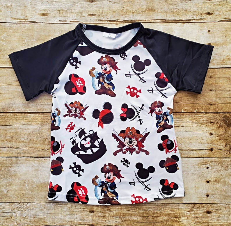 Vestido de niña Disney Pirate, vestido de cumpleaños Mickey Pirate, traje de niña Disney Pirate, vestido de Mouse Pirate imagen 6