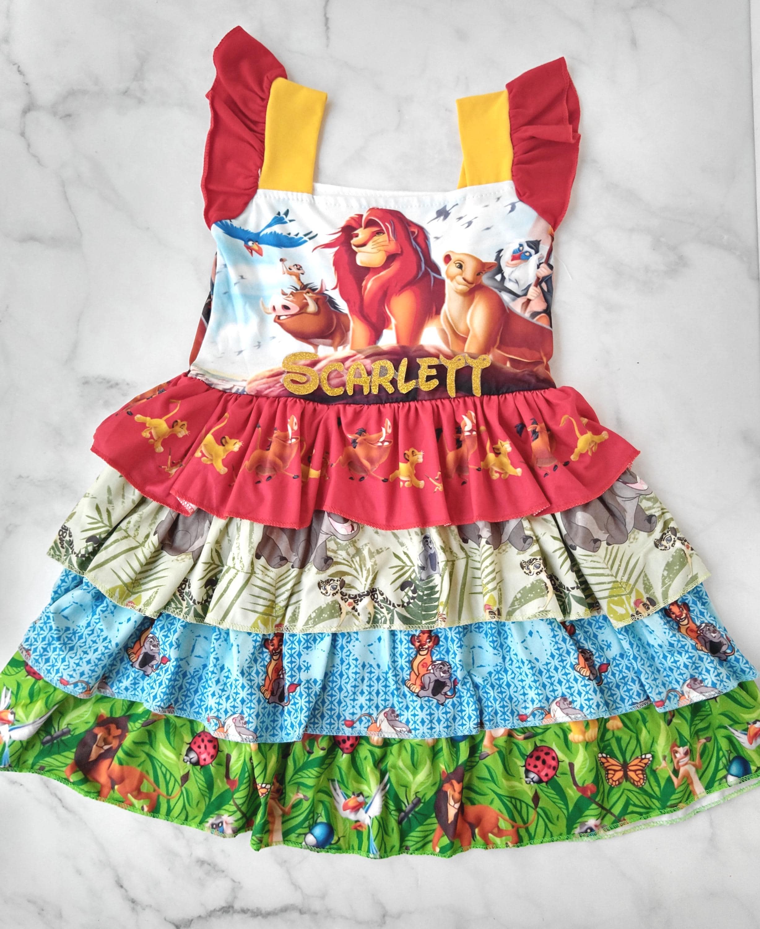 lion king birthday dress Lion King Dress/ Nala Dress / Lion King Birthday Dress / Lion King Party  Dress / Disney Dress / Retro Disney Dress/ 90s Dress