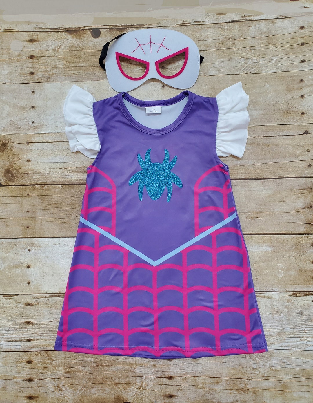 Ghost Spider Dress, Superheroes Girl Dress. Spidey and Friends Pearl Dress. Ghost Spider Girls