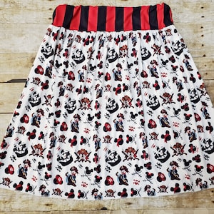 RESTOCKED Mommy Disney pirate skirt, Disney world outfit, Cruise pirate night adult skirt Adult pirate skirt Mom's pirate skirt. Pirate ears image 4
