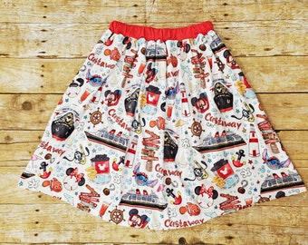 Restocked Mommy Disney cruise skirt,  Disney world outfit, Mommy and Me matching skirt. Cruise adult skirt