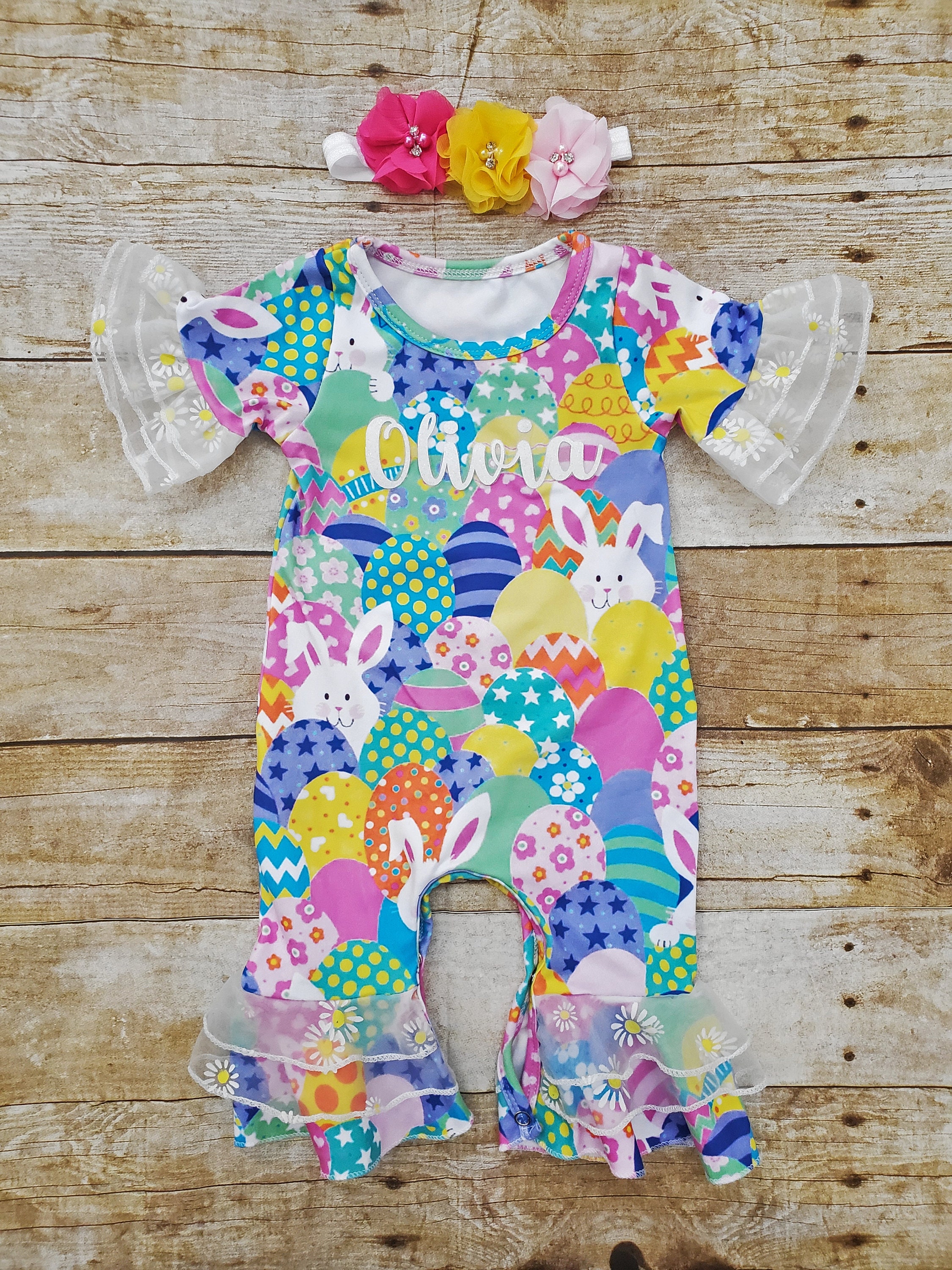 Easter Romper Easter Ruffle Romper Easter Egg Romper Toddler Girl Easter Romper Girl Easter Romper Bunny Easter Romper Baby Girl Easter Etsy Canada