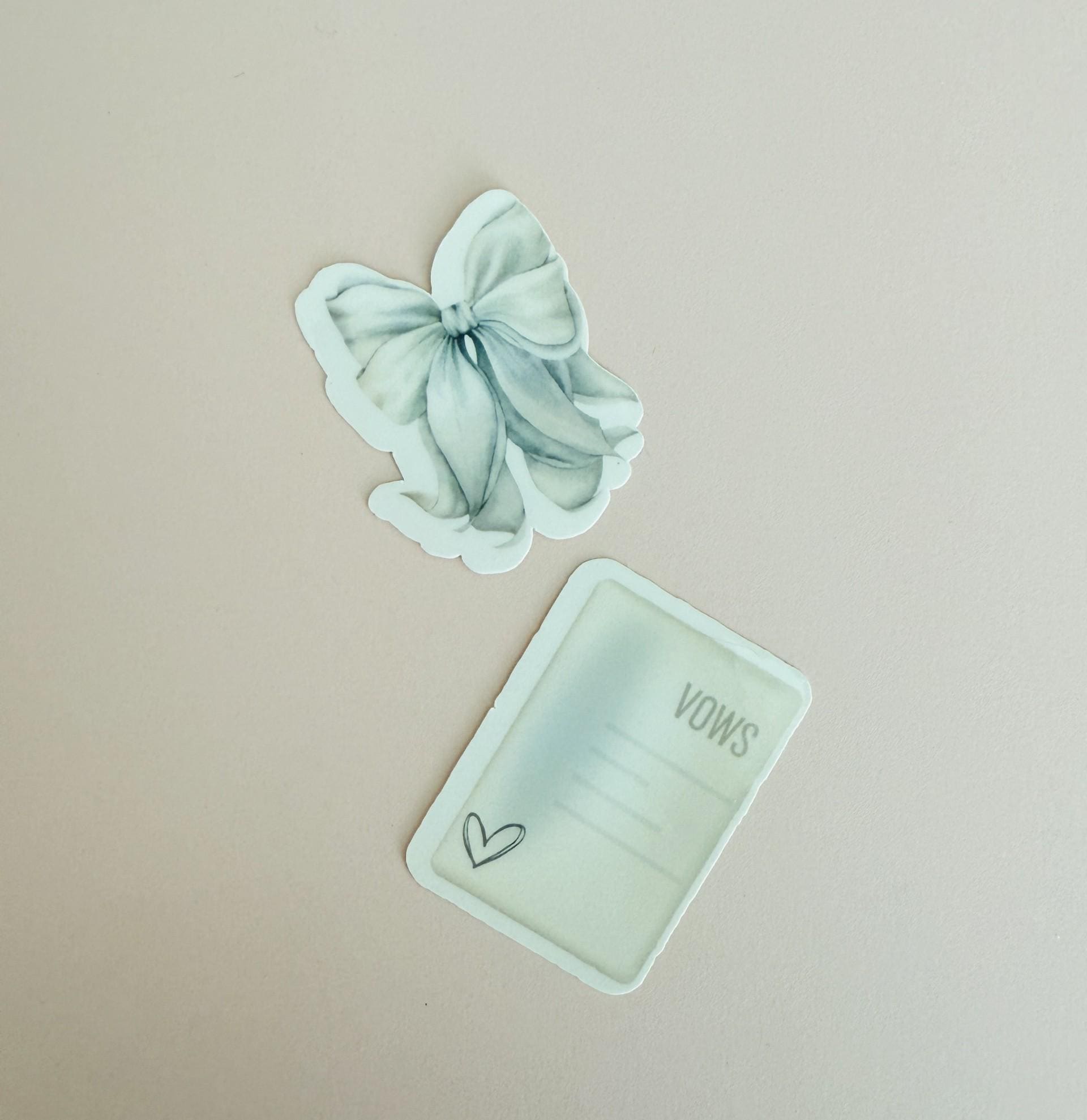 Bride Sticker Pack| Wedding Vinyl Stickers| Bridal Party Favor Bag ...