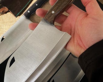 Handmade Tanto Blade N690 Steel Custom Epoxy Handle Full Tang Camping Hunting EDC Gift