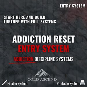 Addiction Reset Tracker – 1-Page Printable to Kill Cravings & Rebuild Your Life – Entry System