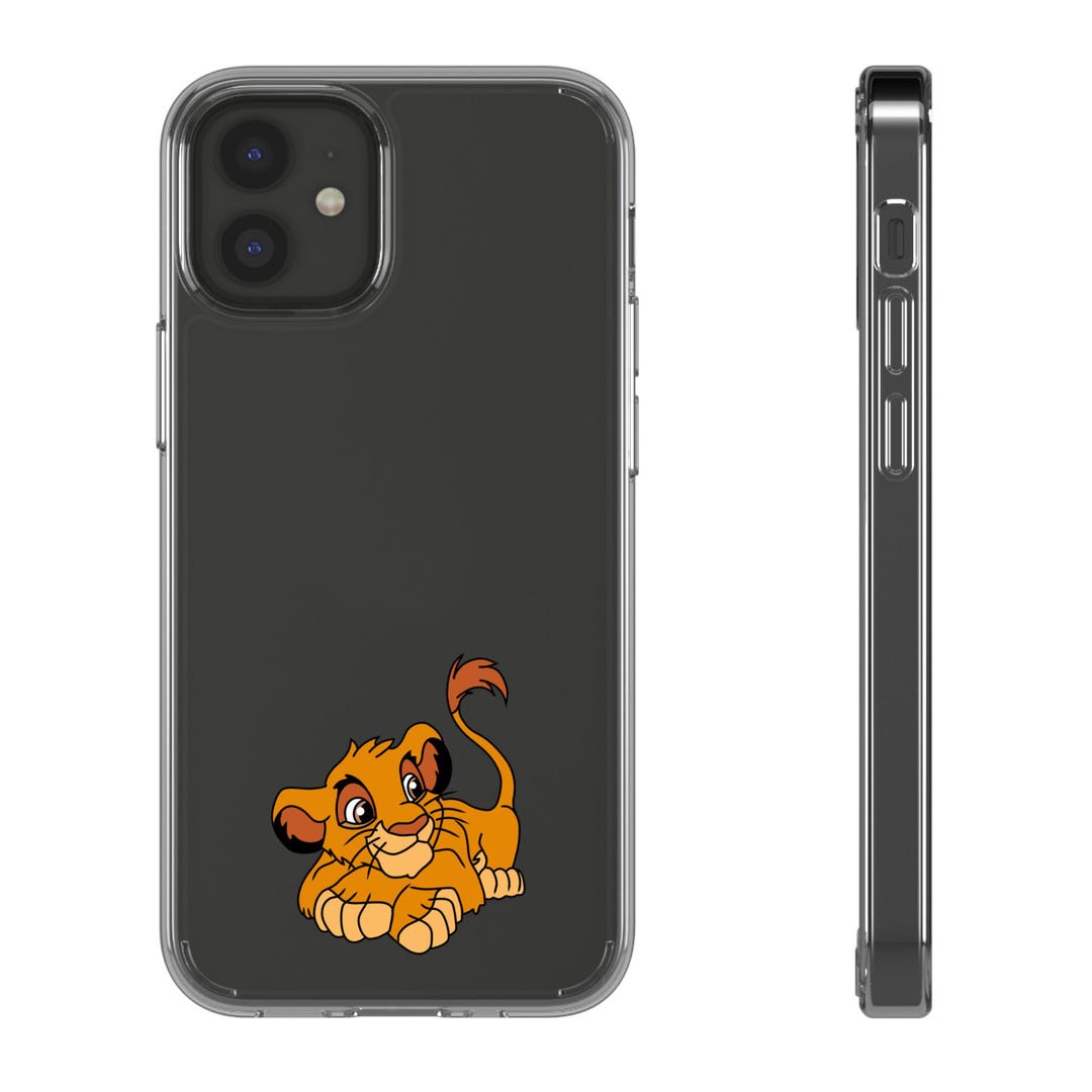 Simba Clear Phone Case: Lion King Cartoon Cover - Etsy