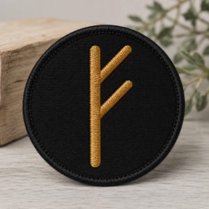 Viking Reichtum Rune Fehu Stickdatei - Geld Symbol Muster - Digital Download-5 Größen