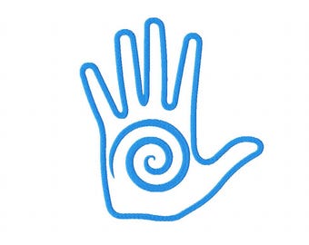 Healing and Protection Hand / Spiritual Magic Embroidery Design/ Digital File/ Instant Download