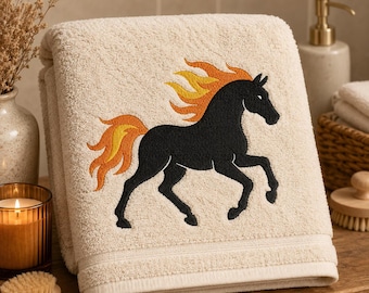 Fire Horse- Chinese Zodiac Pattern- Magic Machine Embroidery Design – Digital Download