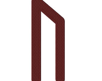 Uruz Rune Machine Embroidery Design -Viking Rune Pattern -Norse Symbol- Digital Download
