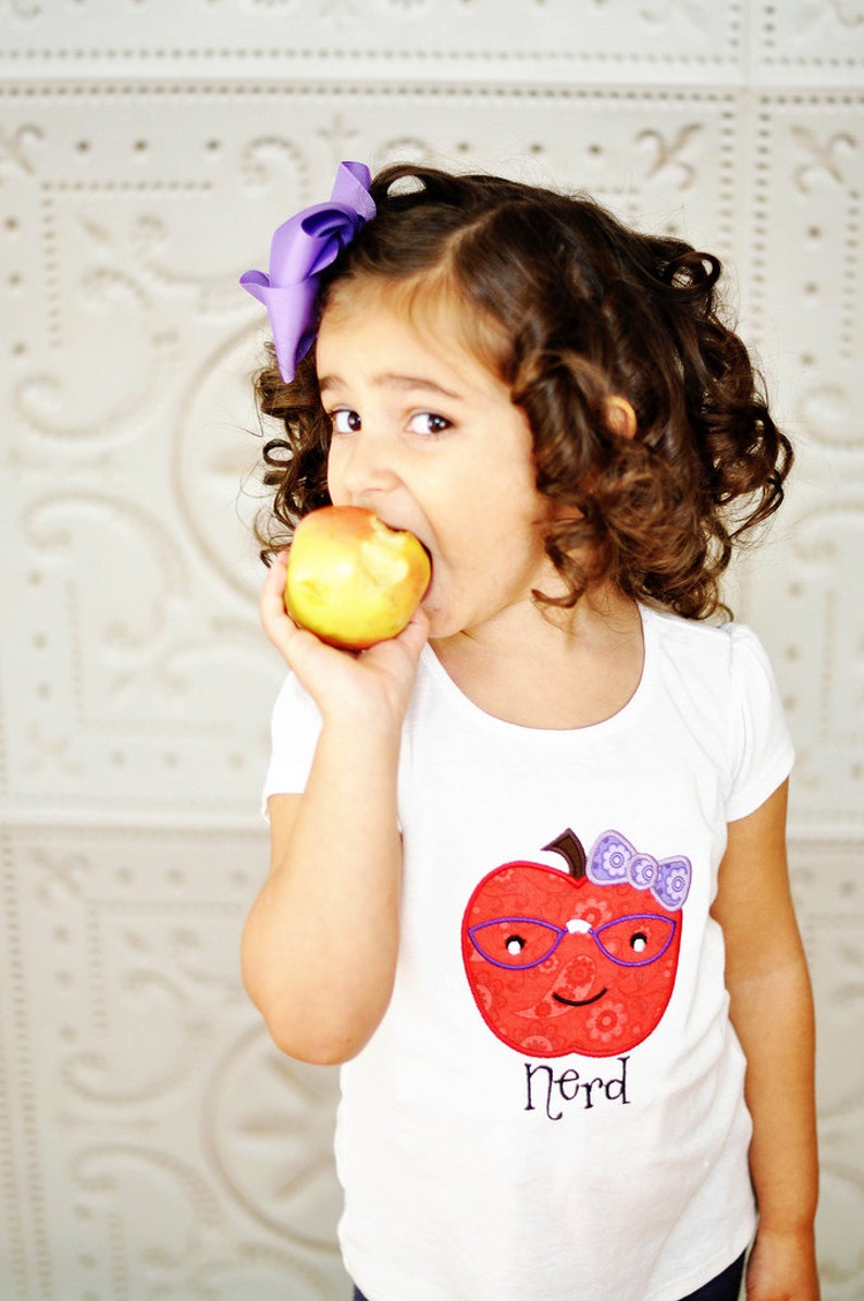 Apple Shirt Baby Gown or Dress  Apple T Shirt Funny Shirt image 4