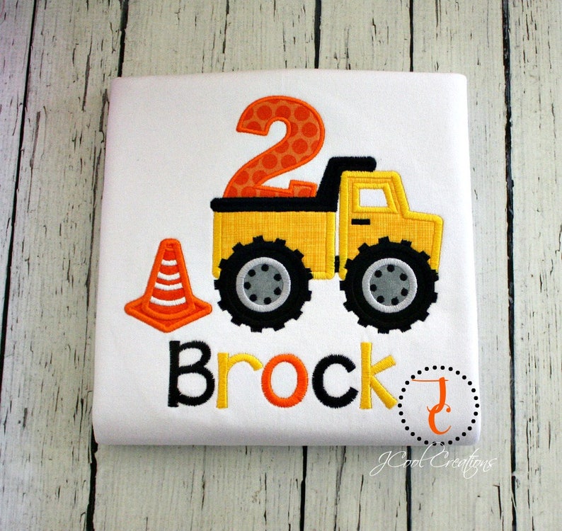 Construction Birthday Shirt Dump Truck Birthday Shirt Tonka Etsy