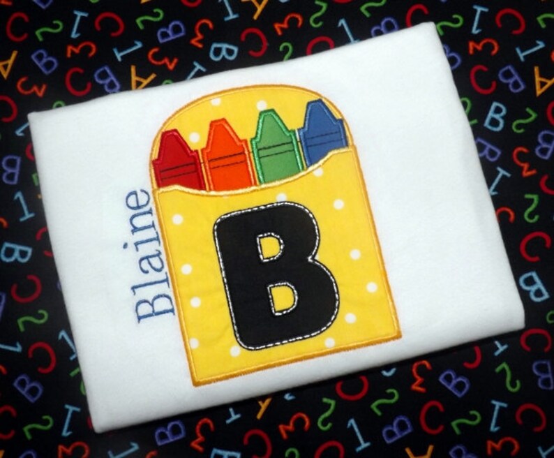 Crayon School Shirt Crayon Party Crayon Birthday Shirt Etsy