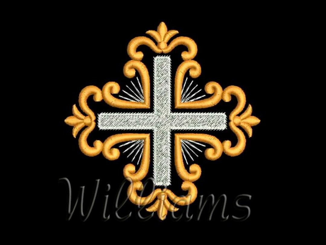 Cross_3 _ Digital_ Machine Embroidery Christian Religious Design for ...