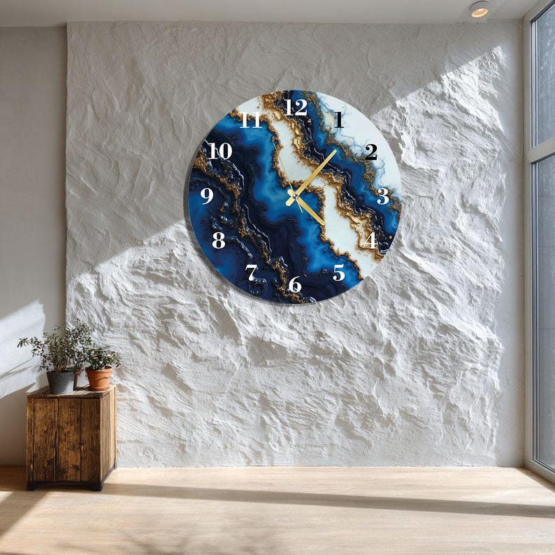 Oversized Wall Clock
Abstract Wall Clock
Glass Wall Clock
Blue Wall Clock
Gold Wall Clock
Modern Wall Clock
Glass Wall Art
Home Decor
New Home Gift
Kitchen Wall Clock
Living Room Decor
Large Wall Clock
Housewarming Gift