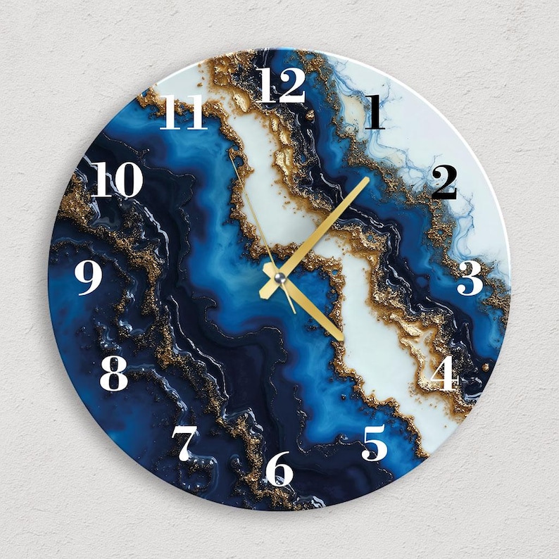 Oversized Wall Clock
Abstract Wall Clock
Glass Wall Clock
Blue Wall Clock
Gold Wall Clock
Modern Wall Clock
Glass Wall Art
Home Decor
New Home Gift
Kitchen Wall Clock
Living Room Decor
Large Wall Clock
Housewarming Gift