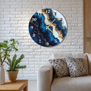 Oversized Wall Clock
Abstract Wall Clock
Glass Wall Clock
Blue Wall Clock
Gold Wall Clock
Modern Wall Clock
Glass Wall Art
Home Decor
New Home Gift
Kitchen Wall Clock
Living Room Decor
Large Wall Clock
Housewarming Gift