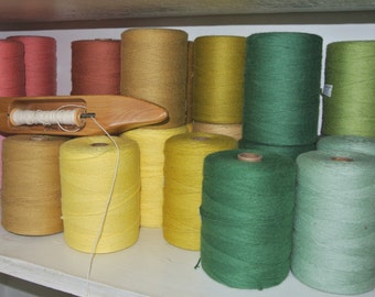 8/4 - 100% Cotton-  rug, carpet warp thread, twine, yarn 8 oz tube - weaving 43 colors available